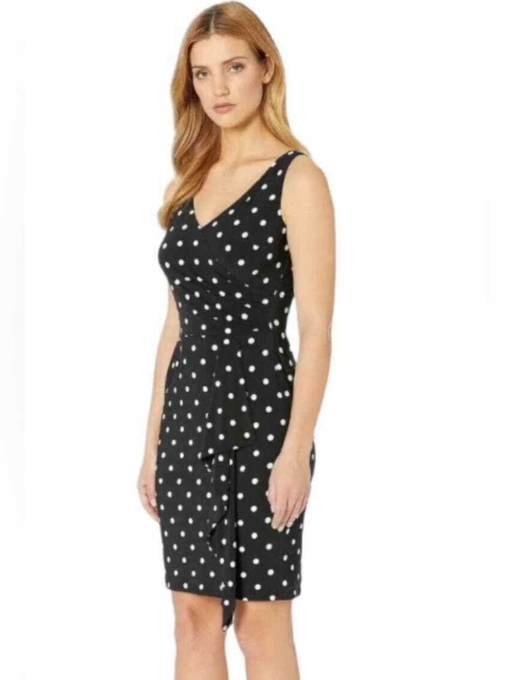 Lauren Ralph Lauren Polka Dot Sleeveless Dress / 18w / Retro Inspired / Summer